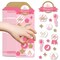 Big Dot of Happiness Little Princess Crown - Pink and Gold Princess Birthday Party Favor Kids Stickers - 16 Sheets - 256 Stickers